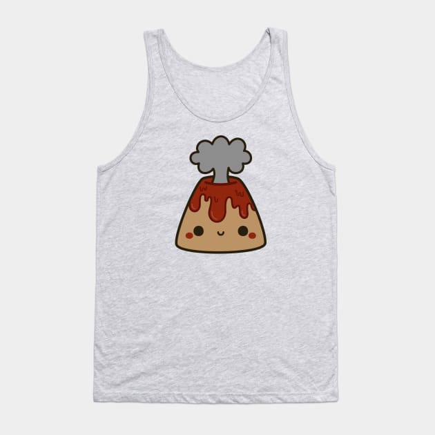 Cute volcano Tank Top by peppermintpopuk